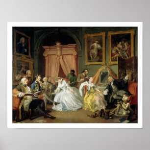 Marriage a la Mode: IV, The Toilette, c.1743 (oil Poster
