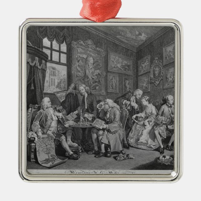 Marriage a la Mode Metal Ornament (Front)