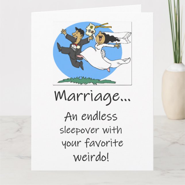 Marriage An endless sleepover with your favorite Card (Front)