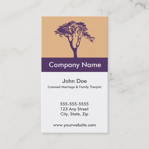 Marriage and Family Therapist Business Card