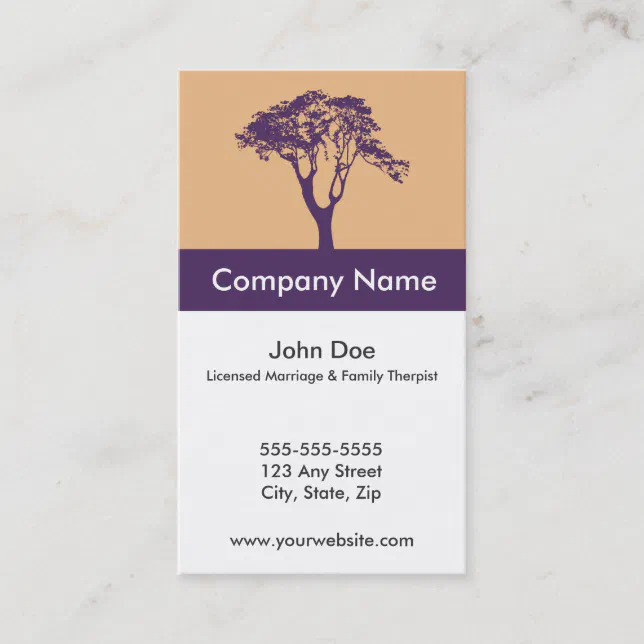 Marriage and Family Therapist Business Card | Zazzle