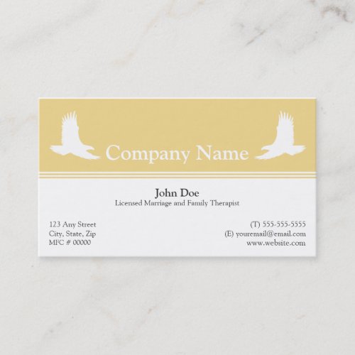 Marriage and Family Therapist Business Card