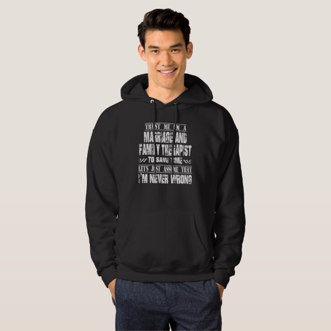 MARRIAGE AND FAMILY THERAPIST HOODIE (Front Full)