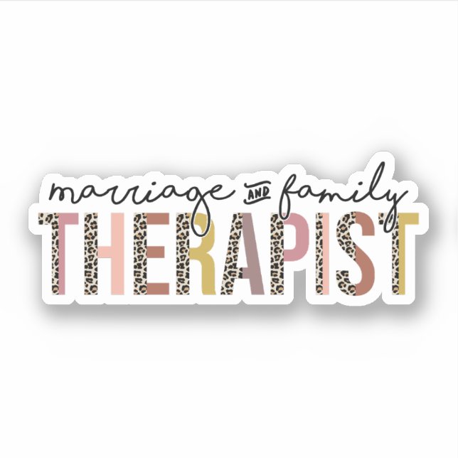 Marriage and Family Therapist, Marriage Therapist Sticker (Front)