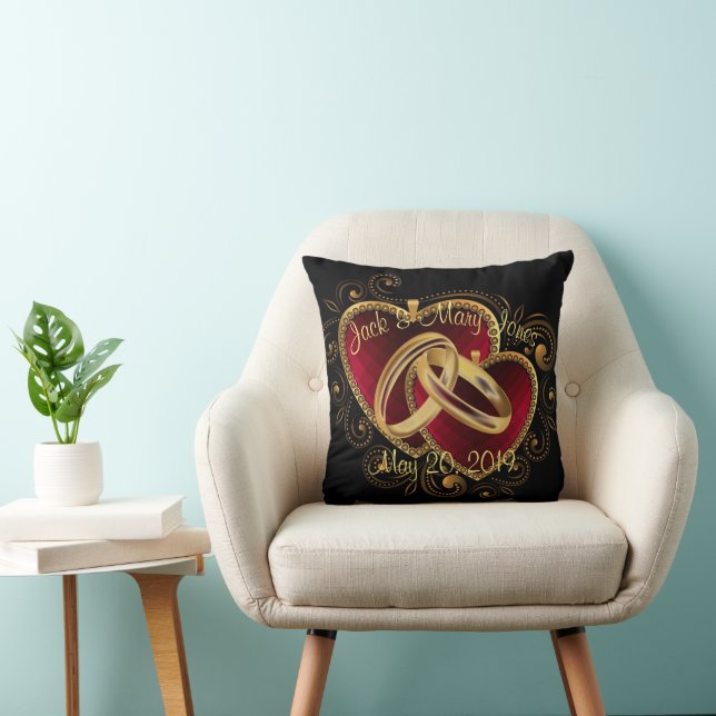 Marriage / Anniversary Throw Pillow (Chair)