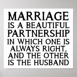 Marriage Arguement Funny Poster