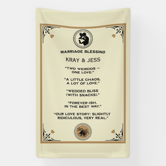 Marriage Blessing Gift Banner (Vertical)