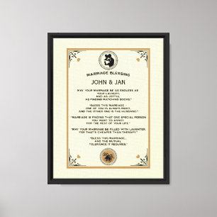 Marriage Blessing Gift Canvas Print