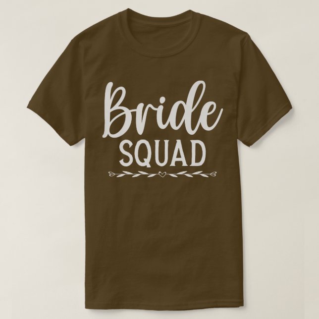 Marriage Bride Squad Bridal Shower Wedding Bride P T-Shirt (Design Front)