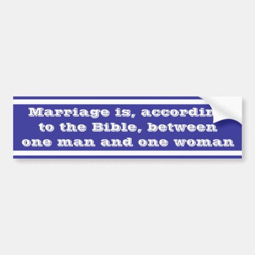 Marriage Bumper Sticker