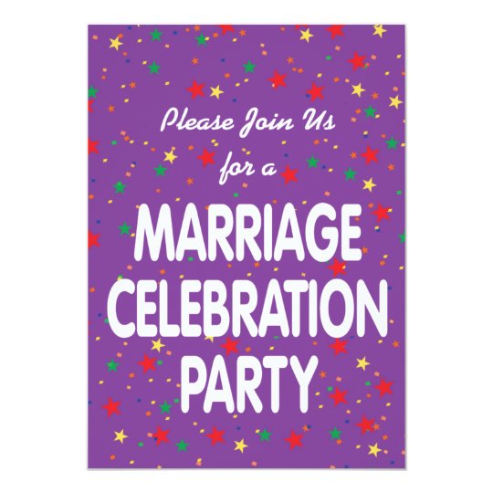 Marriage Celebration Party Invitations 2