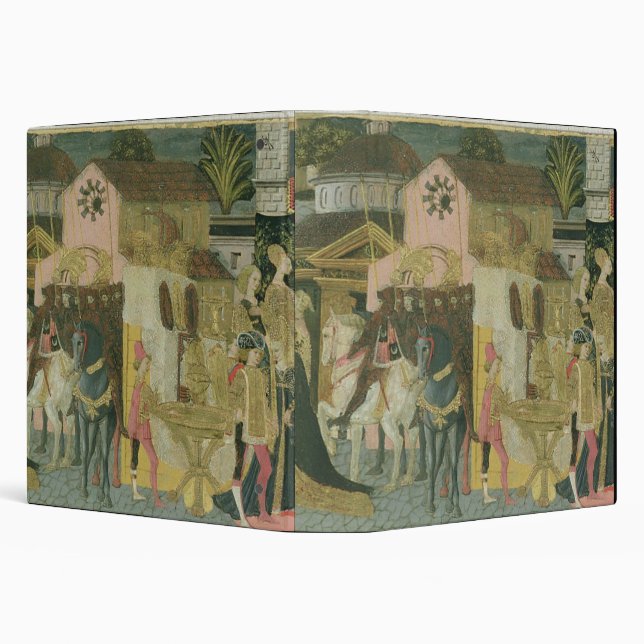 Marriage ceremony painted on cassone panel, Floren 3 Ring Binder (Background)