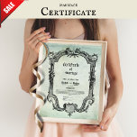 Marriage Certificate Vintage Gothic Pagan Druid Poster at Zazzle