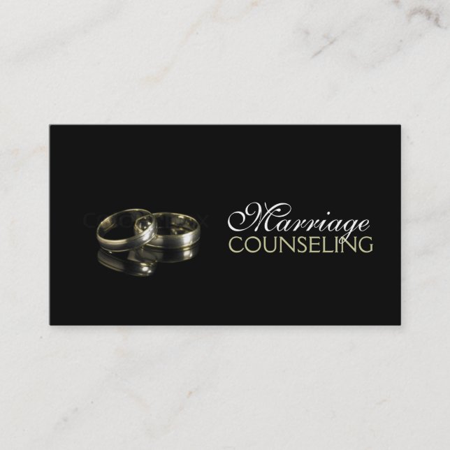 Marriage Counseling Couple Therapist Coach Business Card (Front)
