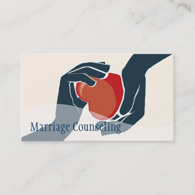 Marriage Counseling Group Life Coach Therapy Business Card (Front)