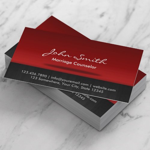 Marriage Counseling Professional Consultant Business Card