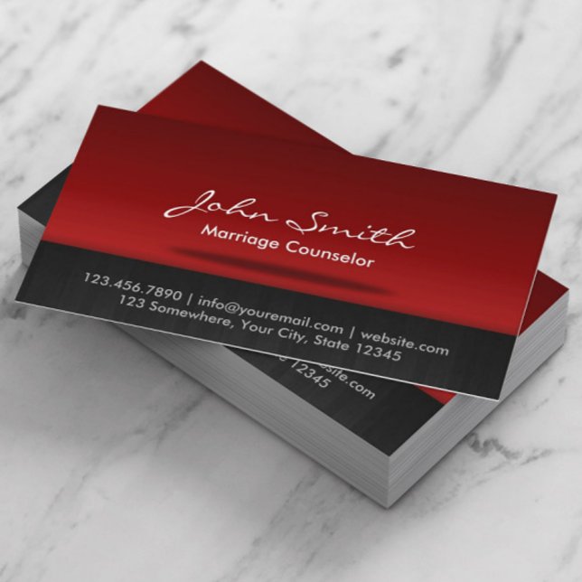 Marriage Counseling Professional Consultant Business Card (Creator Uploaded)