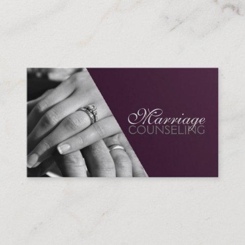 Marriage Counseling, Therapist, Therapy Coach Business Card