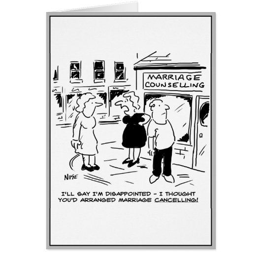 Marriage Counselling, not Cancelling Cards (Front)