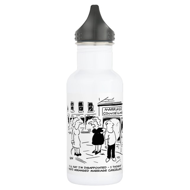 Marriage Counselling, not Cancelling Stainless Ste Steel Water Bottle (Left)