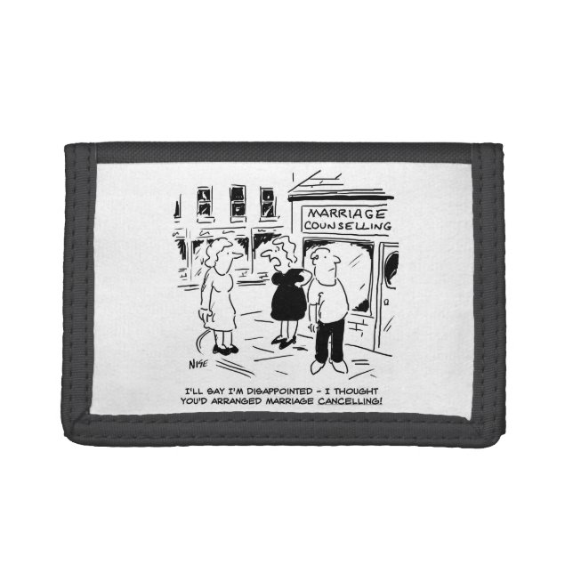 Marriage Counselling, not Cancelling Trifold Wallet (Front)
