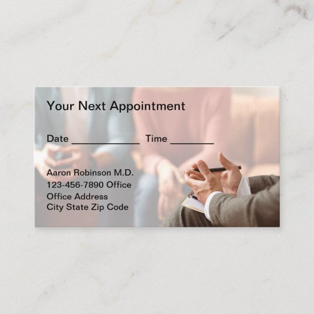 Marriage Counselor Appointment Business Cards New (Front)