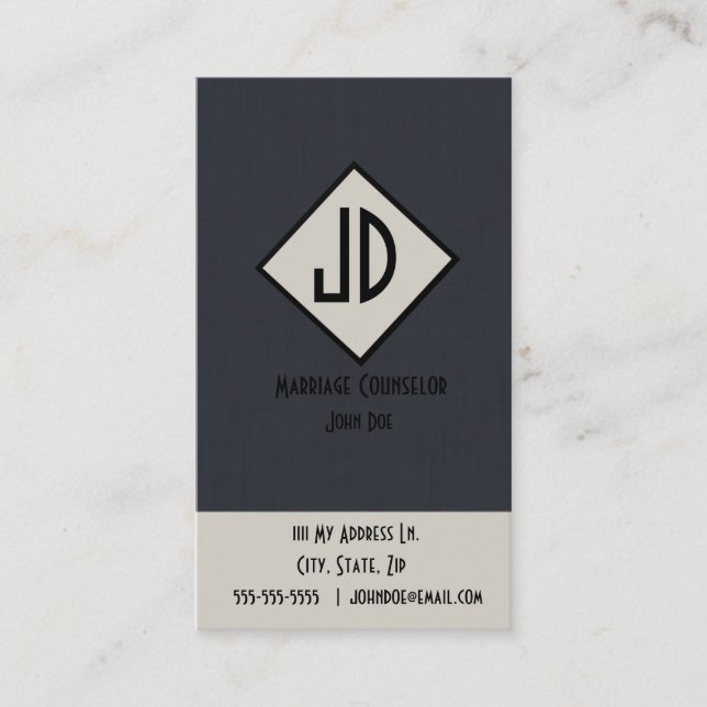 Marriage Counselor Business Card (Front)
