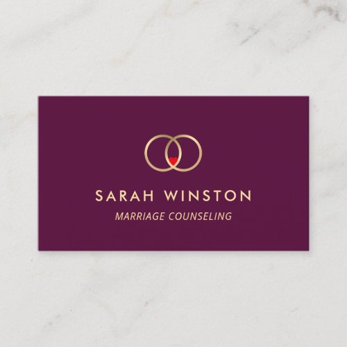 Marriage Counselor Business Card