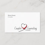 Marriage, Couples Counseling, Therapy Business Card at Zazzle