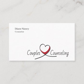Marriage  Couples Counseling  Therapy Business Card by ArtisticEye at Zazzle