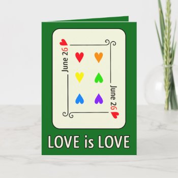 Marriage Equality Day Greeting Card by OllysDoodads at Zazzle
