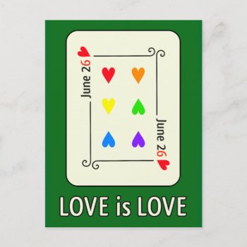 Marriage Equality Day Postcard by OllysDoodads at Zazzle