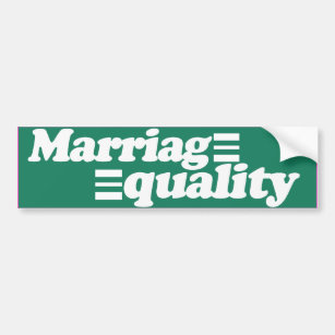 MARRIAGE EQUALITY EQUALS -.png Bumper Sticker