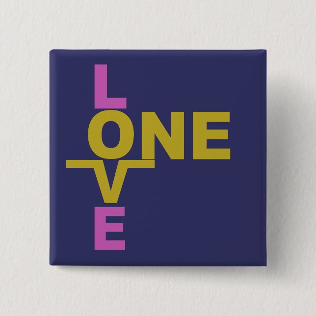 Marriage Equality / One Love custom button (Front)