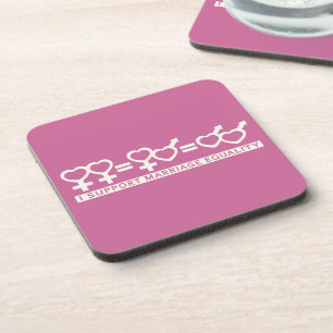Marriage Equality / One Love custom coasters