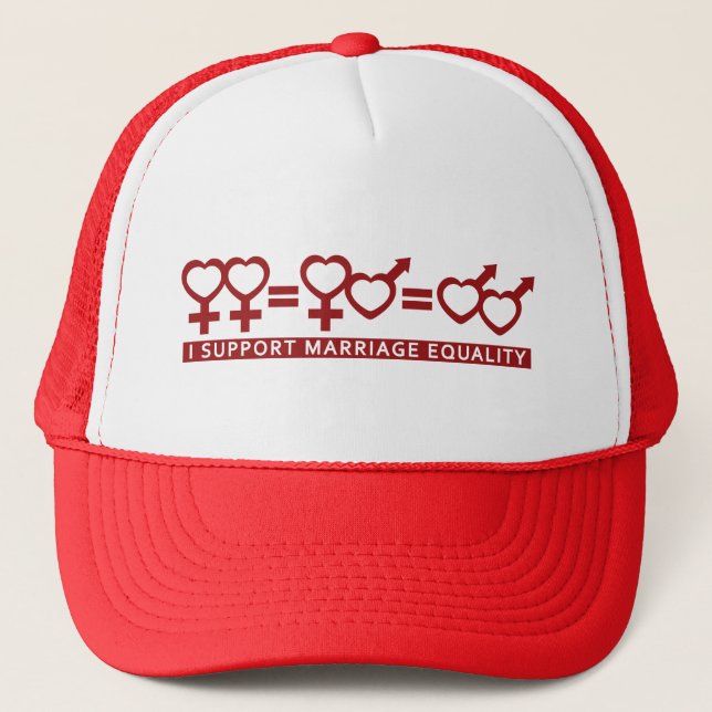 Marriage Equality / One Love hat - choose color (Front)