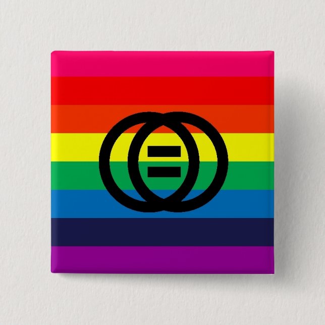 Marriage Equality Rainbow Button (Front)