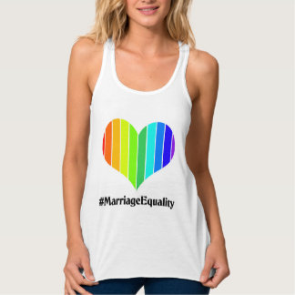 Marriage Equality Rainbow Heart Tank Top