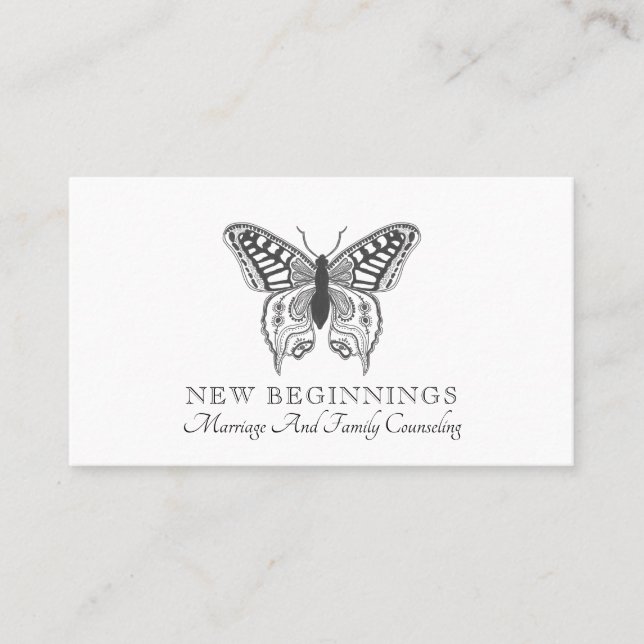 Marriage Family Counselor  Business Card (Front)