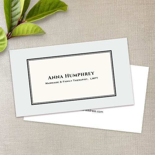 Marriage  Family Therapist Business Card