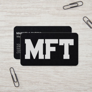 Marriage & Family Therapist QR Business Card