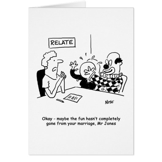 Marriage Guidance. Fun not completely gone Cards (Front)