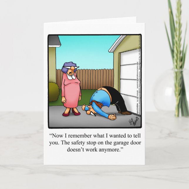 Marriage Humor Blank Greeting Card "Spectickles" (Front)