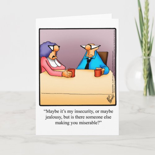 Marriage Humor Blank Greeting Card Spectickles