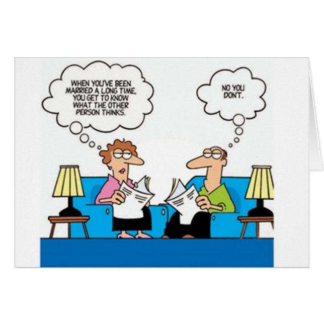 Marriage Humor Cards (Front Horizontal)