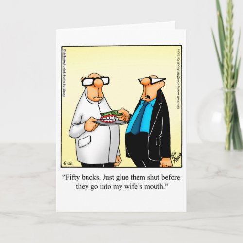 Marriage Humor Glue Them Shut Greeting Card
