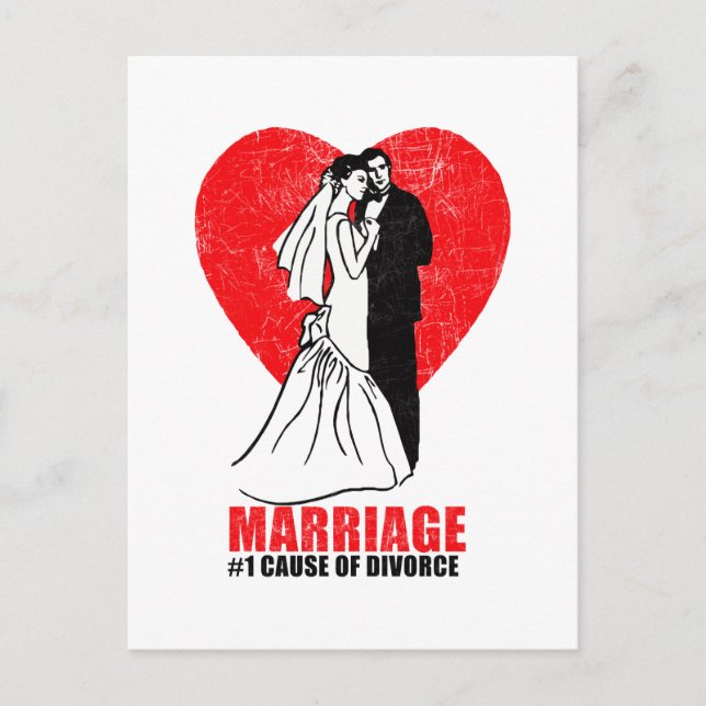 Marriage Humor Postcard (Front)