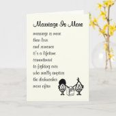 Marriage Is More - funny wedding anniversary poem Card (Yellow Flower)