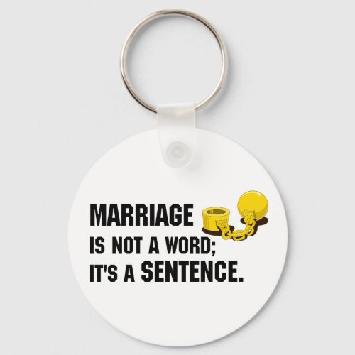 Marriage Is Not A Word Keychain