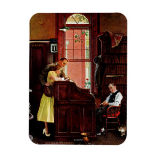 Marriage License by Norman Rockwell Magnet
